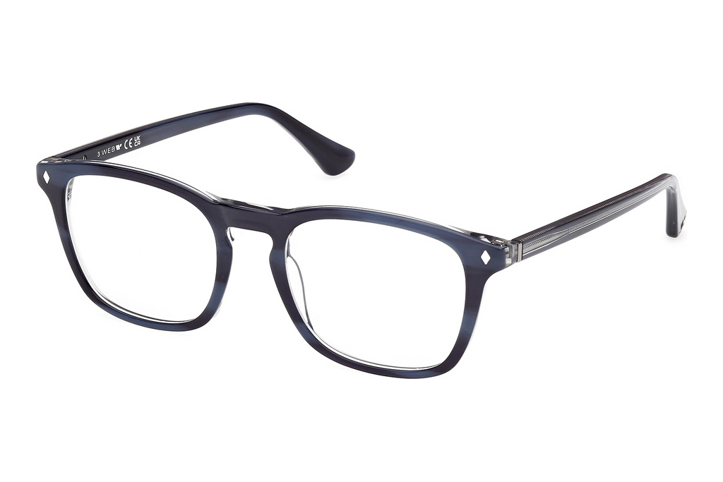 Web Eyewear   WE5386 092 Blau/Gestreift