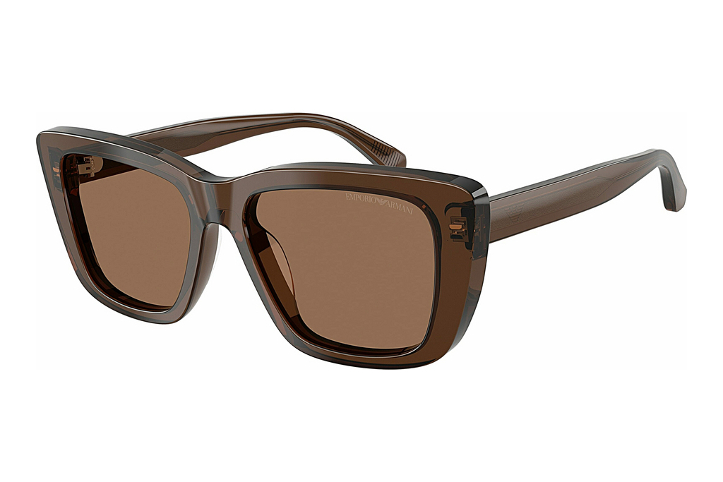 Emporio Armani   EA4246U 625173 Dark BrownShiny Transparent Brown