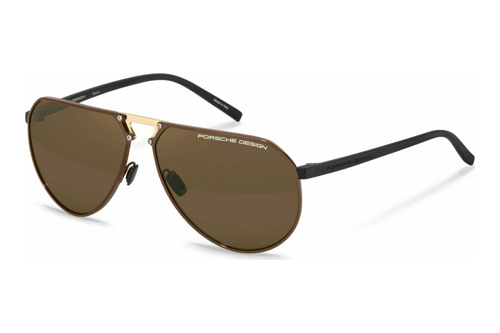 Porsche Design   P8938 E604 BROWNBrown/Gold