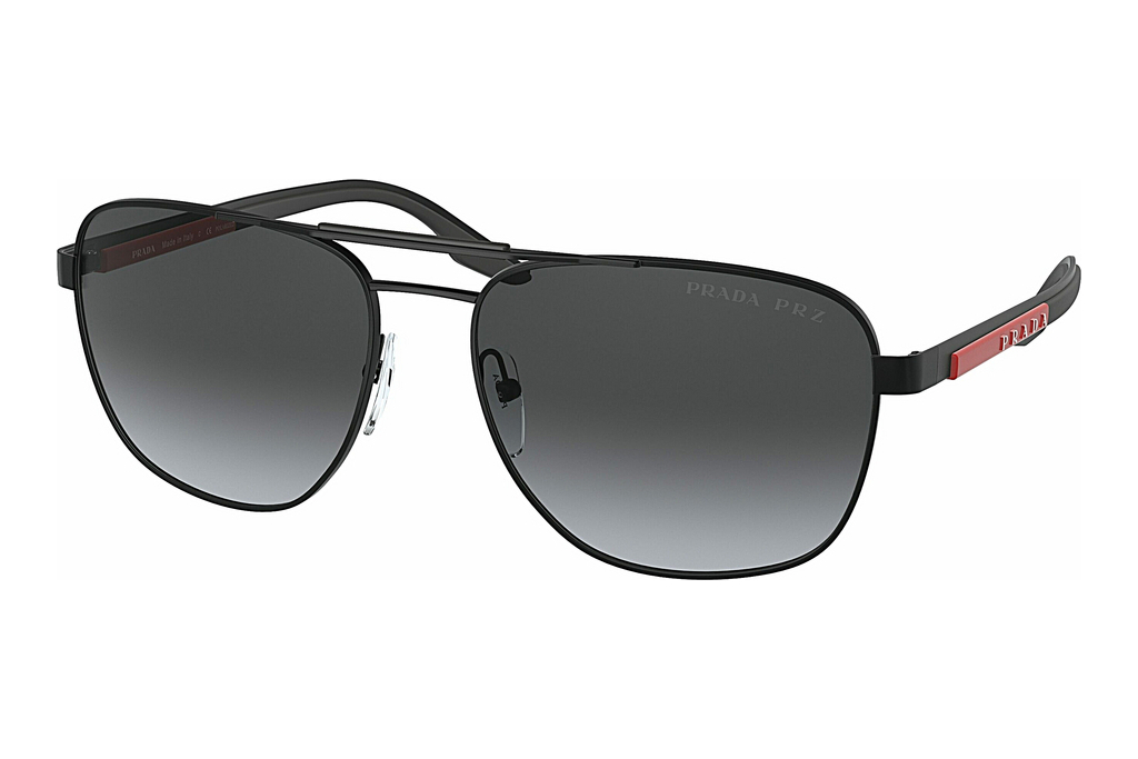 Prada Linea Rossa   PS 53XS 1BO6G0 Polarized Grey GradientMatte Black