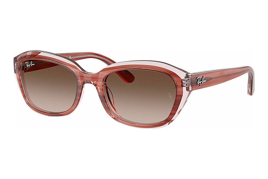 Ray-Ban Junior   RJ9081S 717313 Gradient BrownStriped Pink On Transparent Pink