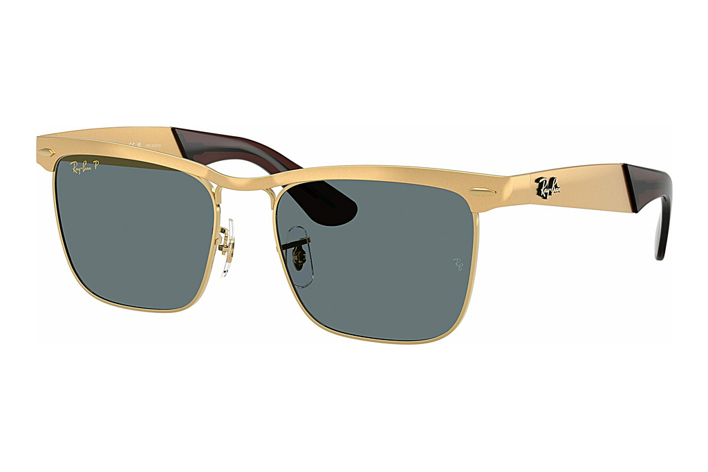 Ray-Ban   RB3875 92763R Dark Blue PolarSandblasted Legend Gold