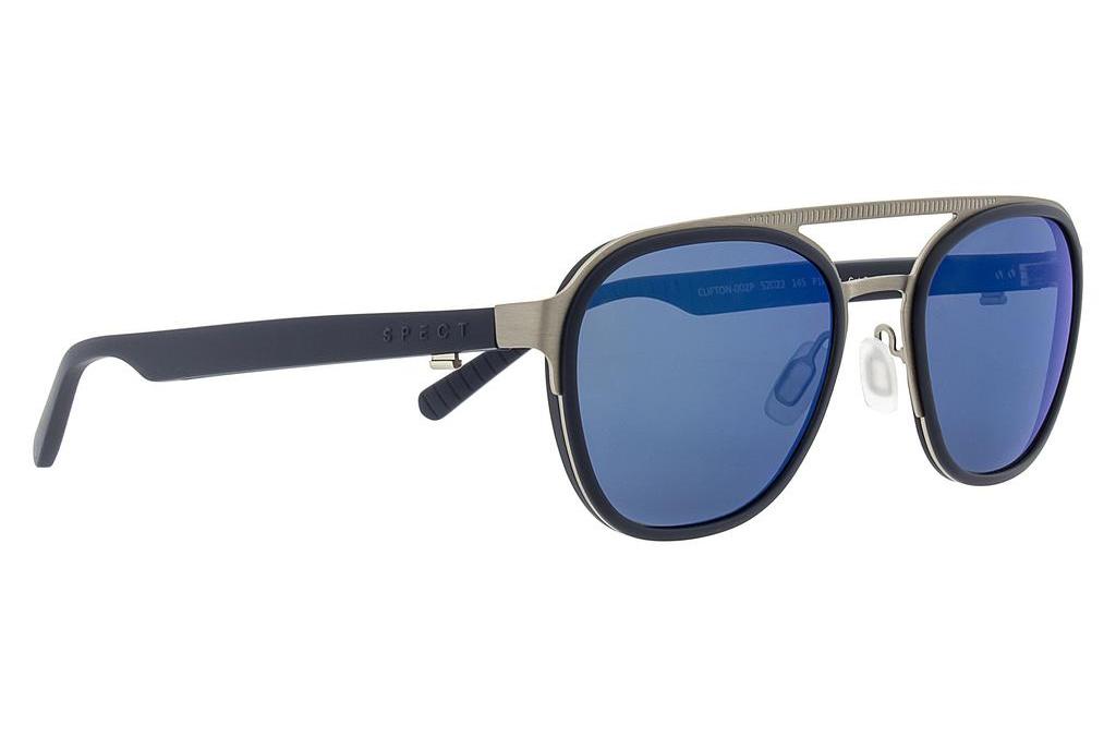 SPECT   CLIFTON 002P smoke with blue mirror POLsilver