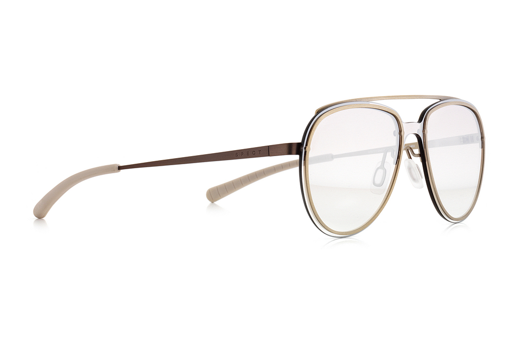 SPECT   EVENS 003 brown gradient with silver flashbeige