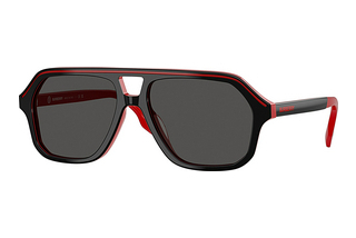 Burberry JB4340 414987 Dark GreyTop Black On Red