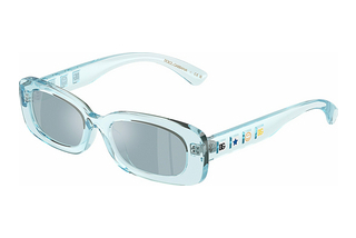 Dolce & Gabbana DX6006U 33466J Blue Mirror WhiteTransparent Azure