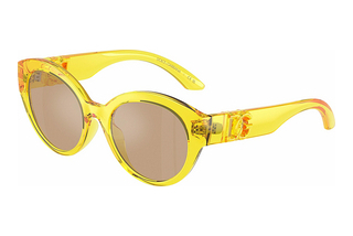 Dolce & Gabbana DX6010 333474 Light Orange Mirror SilverTransparent Yellow