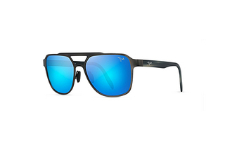 Maui Jim 2nd Reef B607-14 Blue HawaiiBrushed Dark Gunmetal