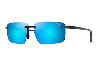 Maui Jim Laulima B626-14 Blue HawaiiShiny Trans Dark Grey