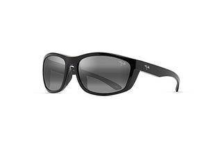 Maui Jim Nuu Landing 869-02 Neutral GreyBlack Gloss w/Black Rubber