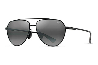 Maui Jim Waiwai 634-02 Neutral GreyMatte Black w/Grey