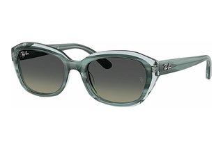 Ray-Ban Junior RJ9081S 717511 Gradient GreyStriped Green On Transparent Green