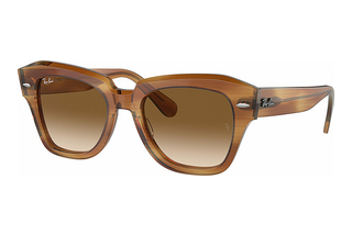 Ray-Ban RB2186 140351 Clear & BrownStriped Brown