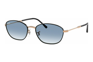 Ray-Ban RB3749 92723F Clear Gradient BlueBlack On Rosegold